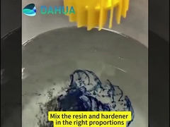 강철판에 에폭시 수지 도포